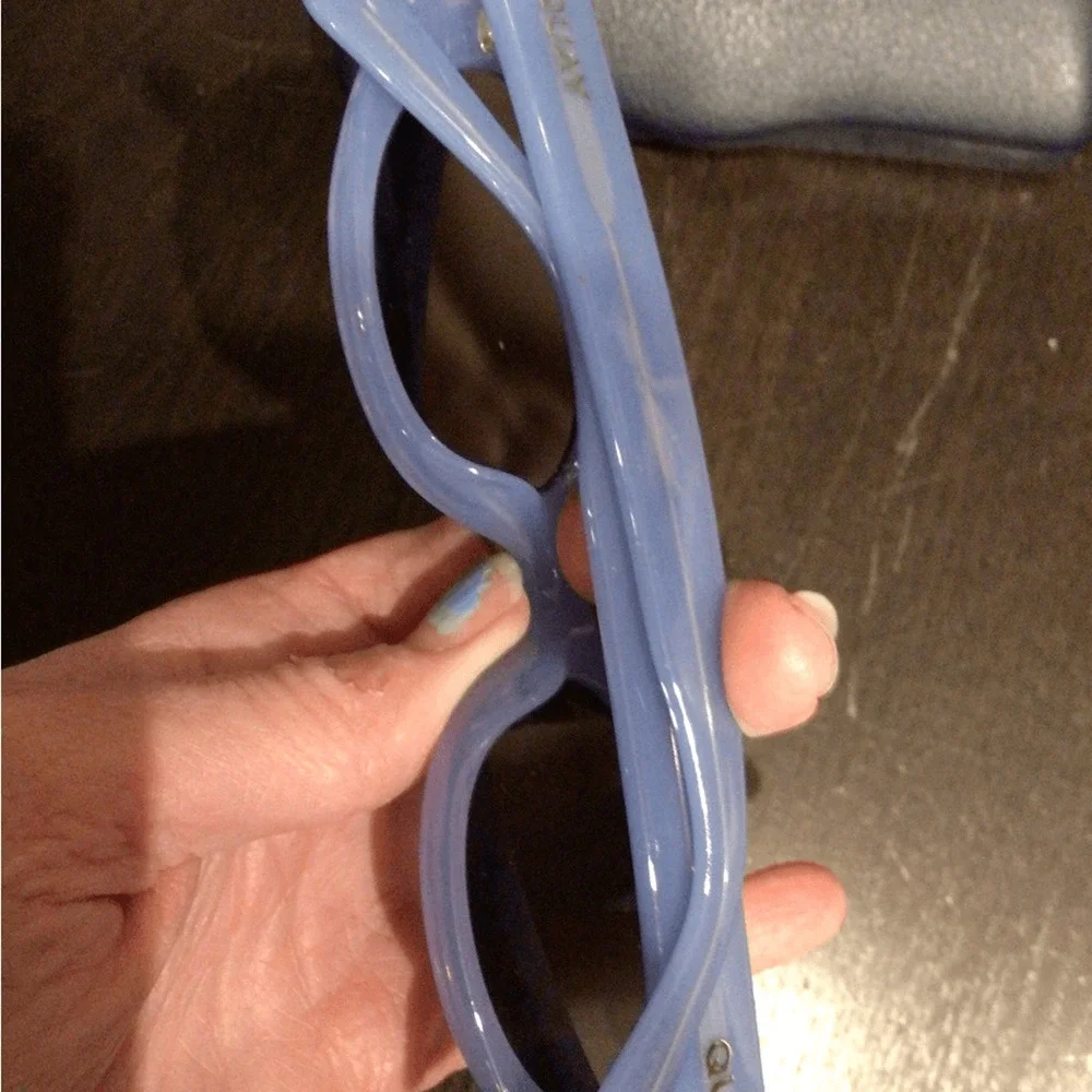 NEW!mrare Quay Cornflower Powder Blue Oval Sunglasses felt cute